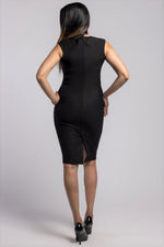 The Sacred Little Black Dress in ONYX- back view
